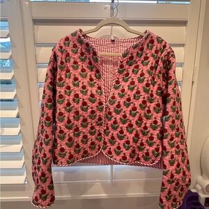 Indian Handbloc Print Fabric Jacket (originally purchased on Etsy)